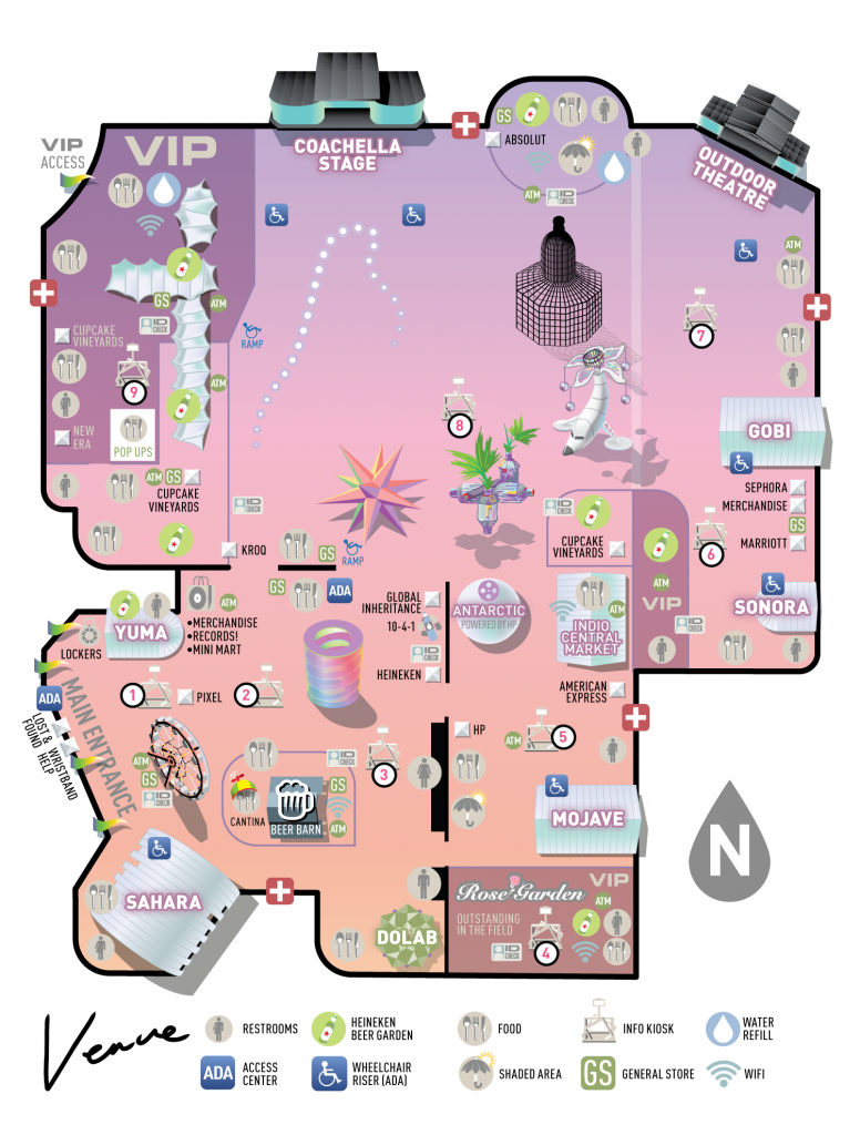 Coachella 2018 Festival Map