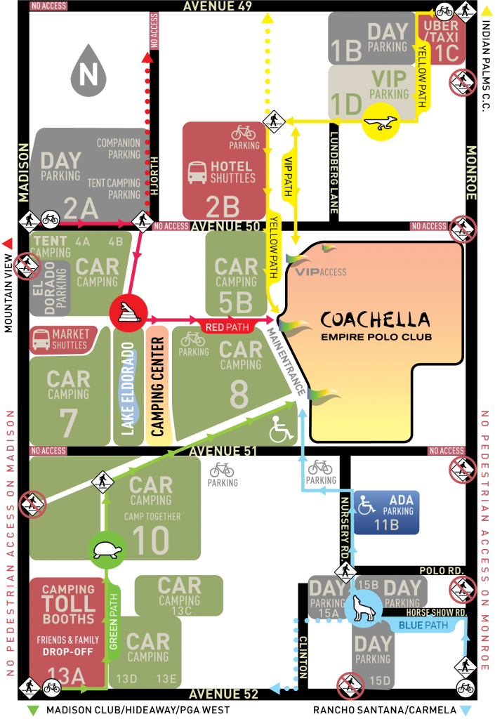 Coachella 2018 Parking Map