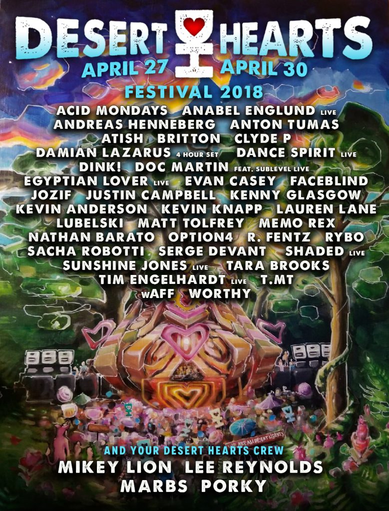 Desert Hearts Festival 2018 Lineup