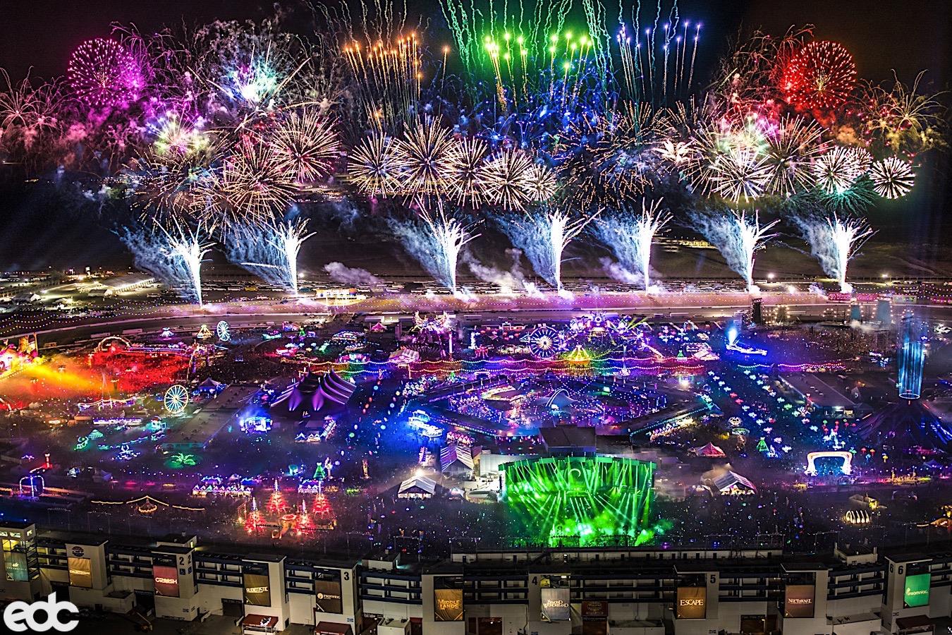 EDC Las Vegas 2017 Aerial View