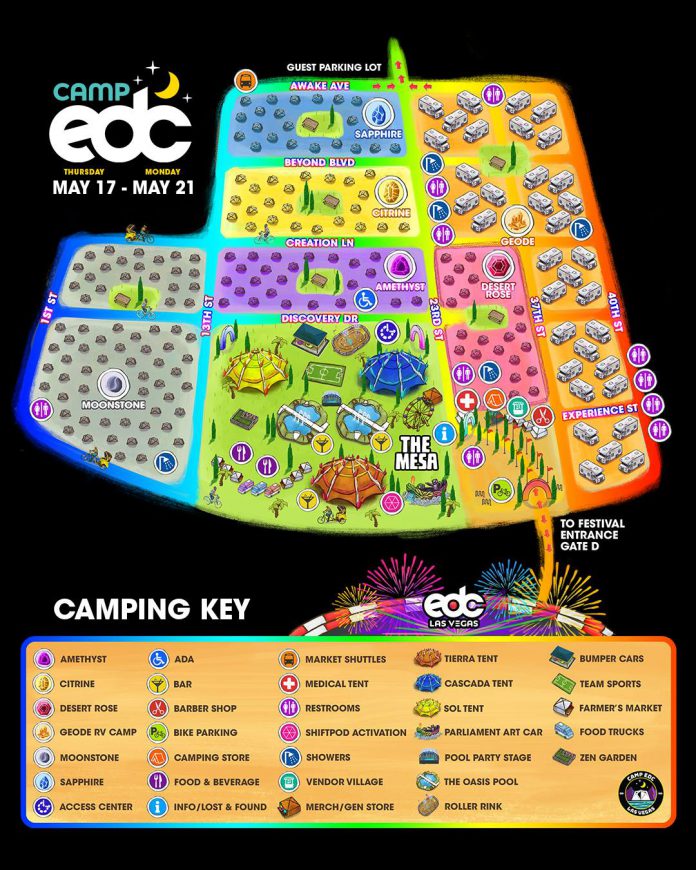 Camp EDC 2018 Essential Information, Maps, & More! EDM Identity
