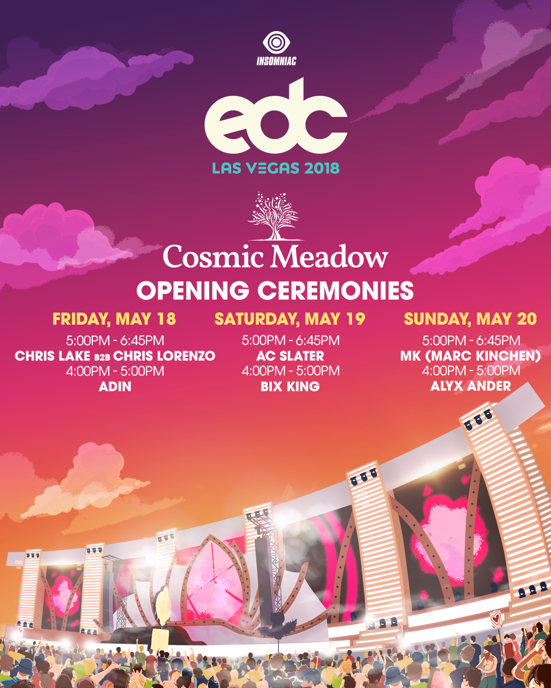 EDC Las Vegas 2018 Set Times, Festival Map, & More! | EDM Identity