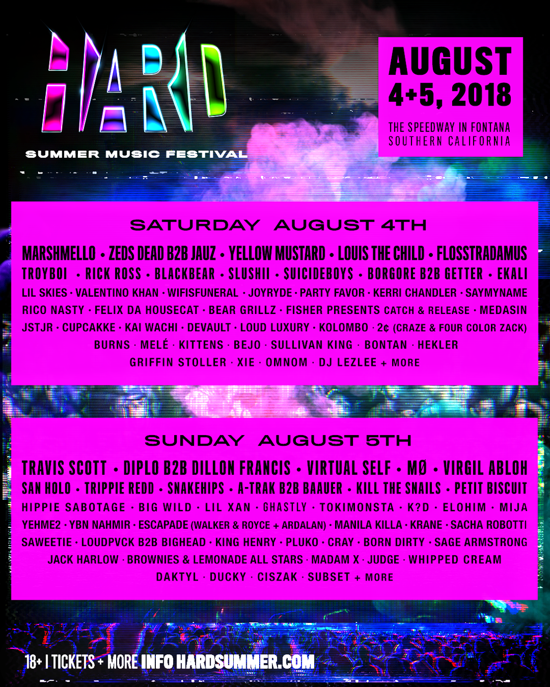 Hard Summer Music Festival 2018 Lineup