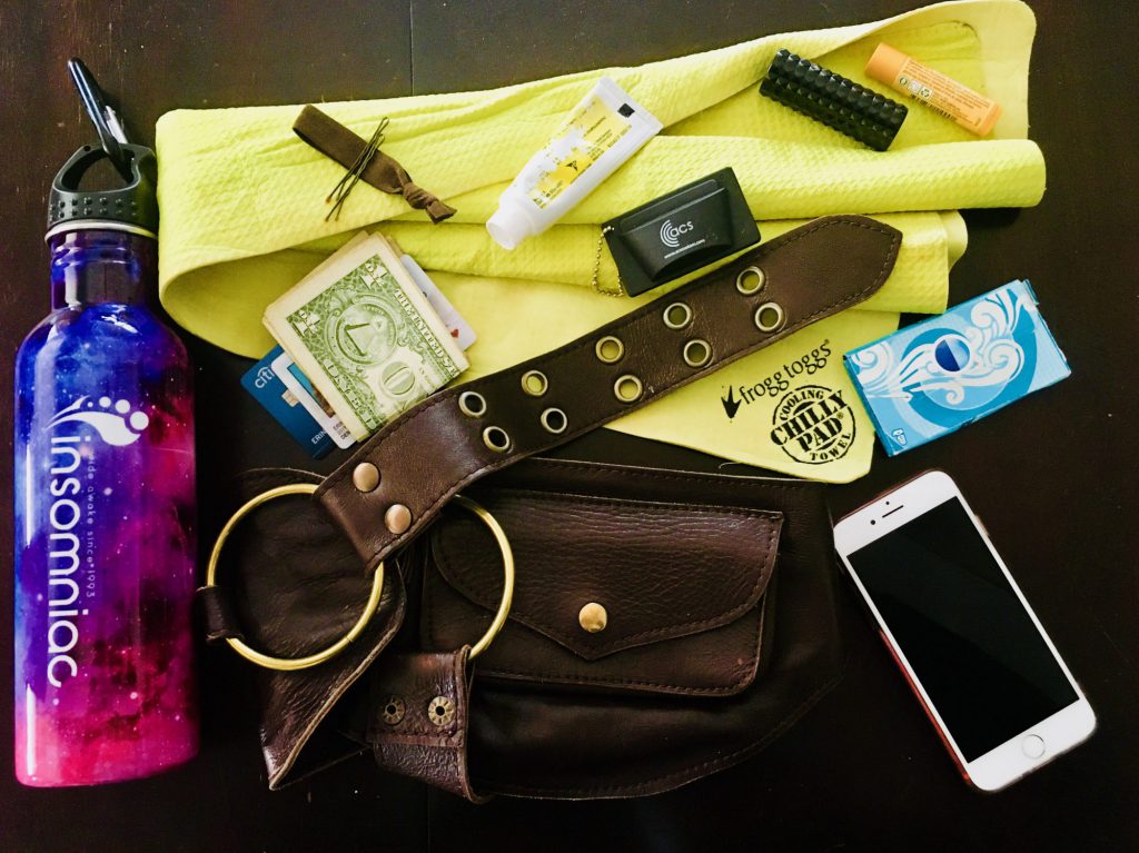 Erin's Minimalist Utility Belt - What to Pack in Your Festival Bag