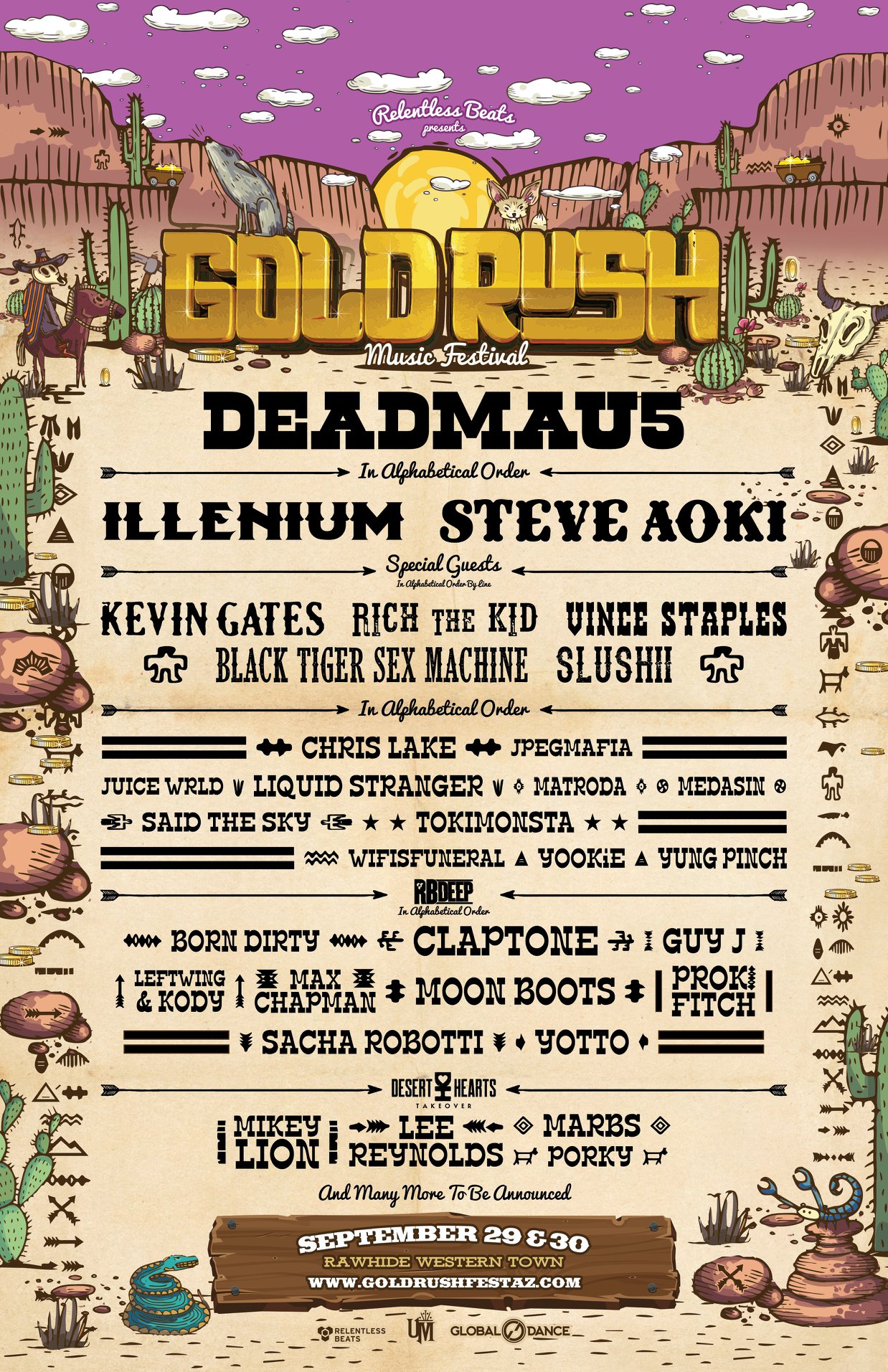 Goldrush AZ Lineup 2018