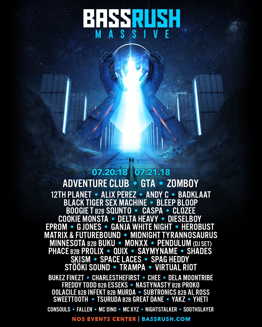 Bassrush Massive 2018 Full Lineup