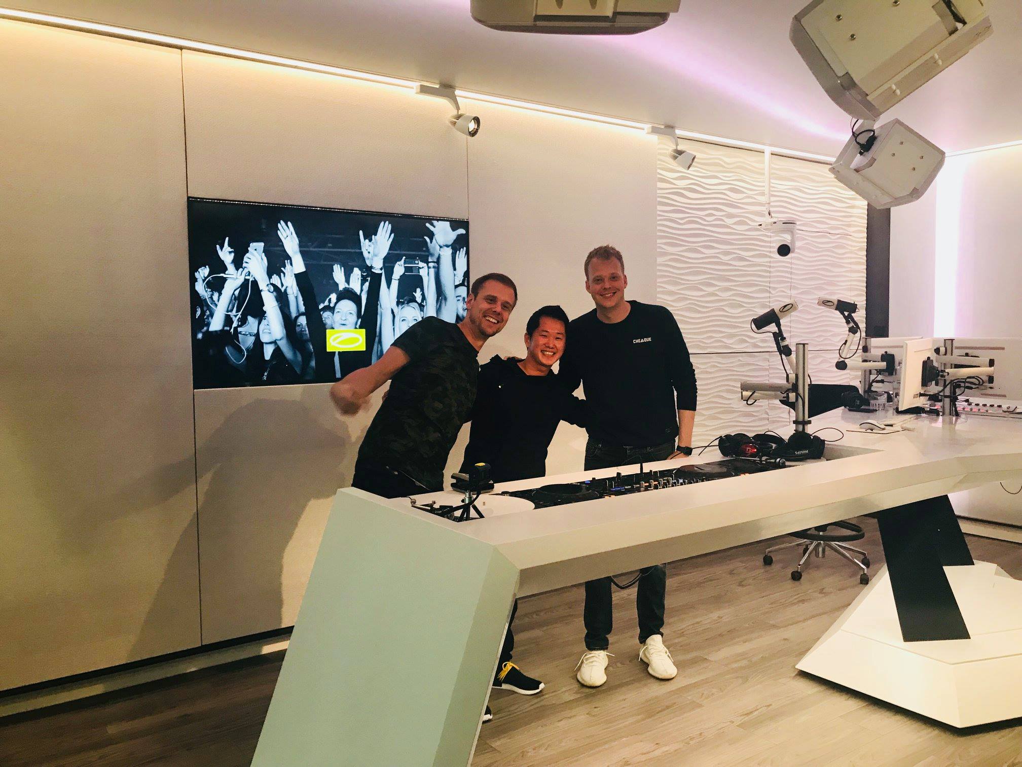 LTN Armin van Buuren and Ruben de Ronde at ASOT studios