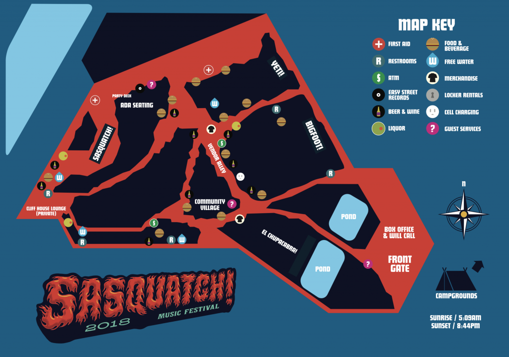 Sasquatch! 2018 Set Times, Festival Map, & More! EDM Identity