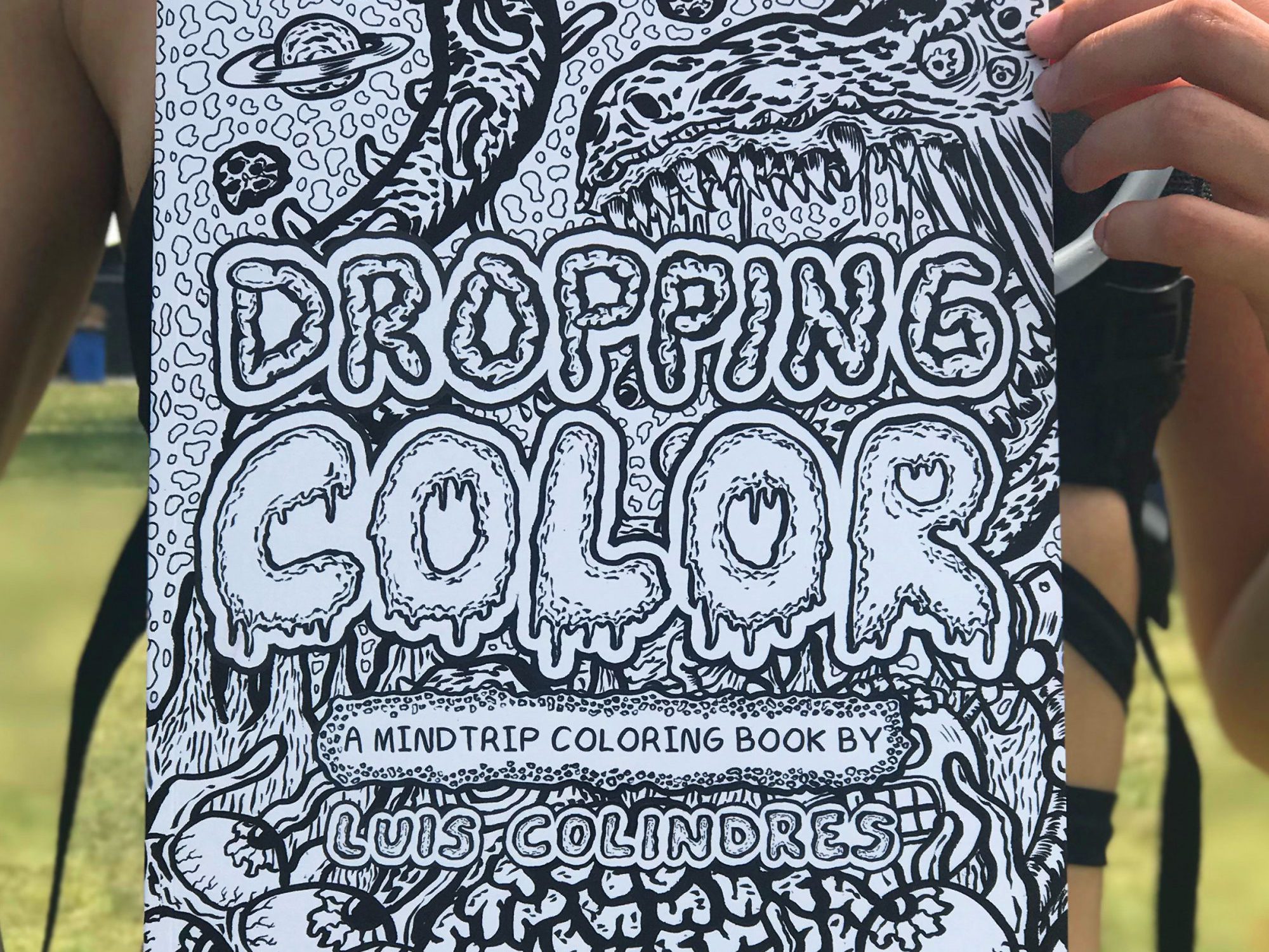 Download Illustrator Luis Colindres Releases Edm Inspired Coloring Book Dropping Color Edm Identity