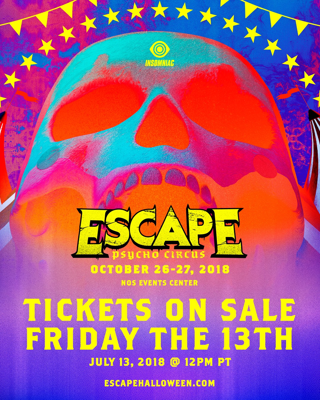Escape Psycho Circus 2018 Tickets On Sale Flyer