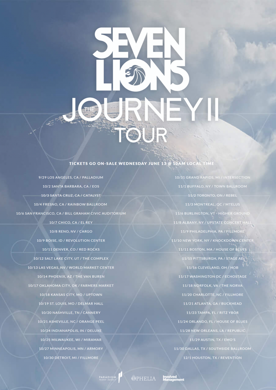 seven lions tour set times