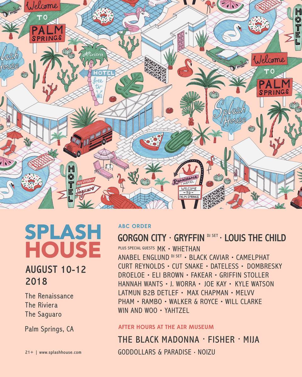 Splash House August 2018 Lineup