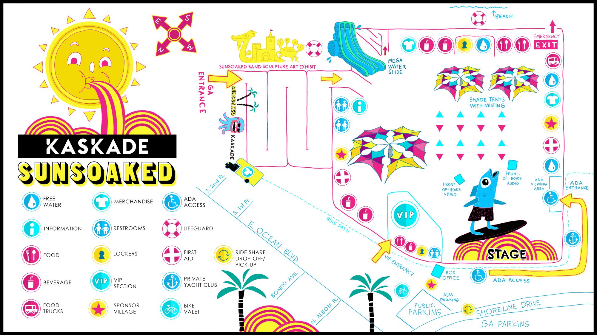 Sun Soaked Long Beach 2018 Map