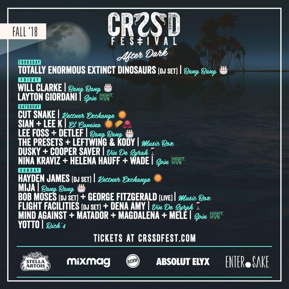 CRSSD By Day After Dark Fall 2018