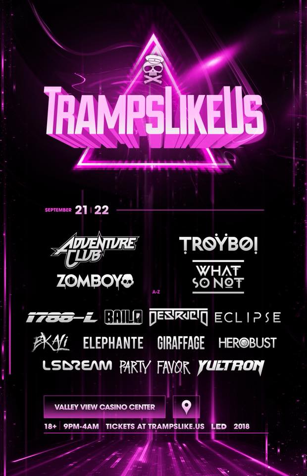 Tramps Like Us 2018 Lineup