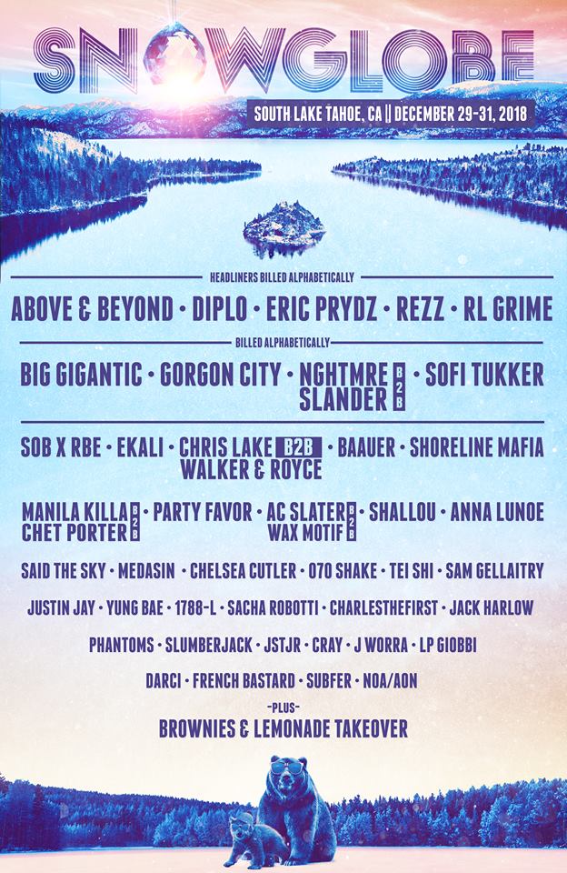 SnowGlobe Music Festival 2018 Lineup