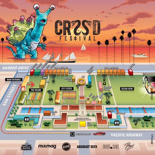 CRSSD Festival Fall 2018 Map