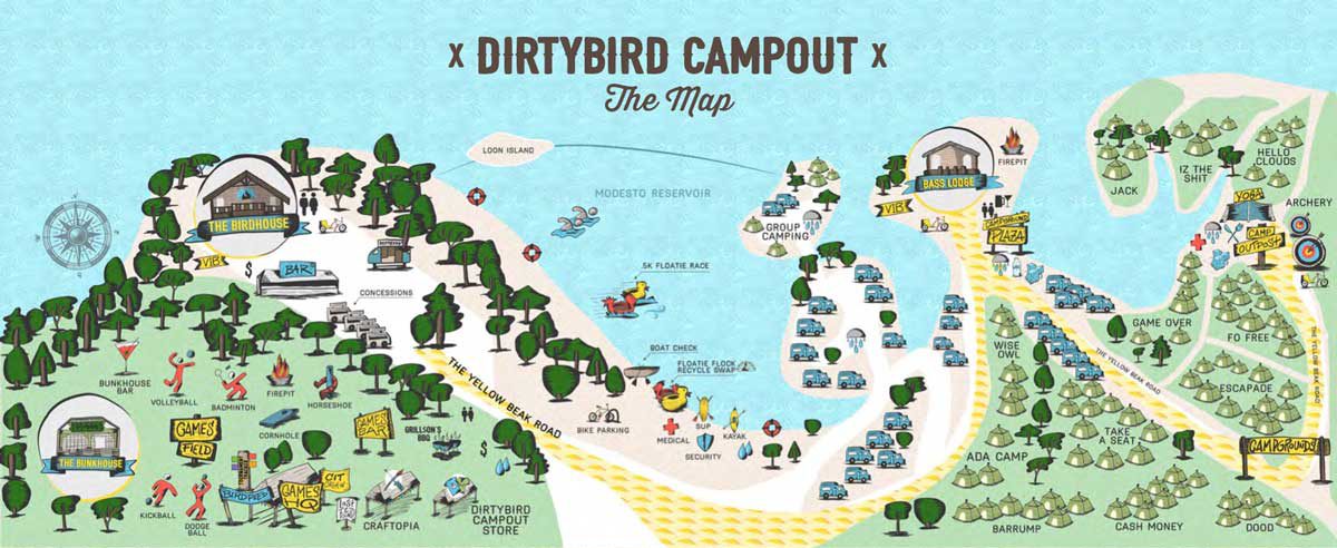 Dirtybird Campout West 2018 Map