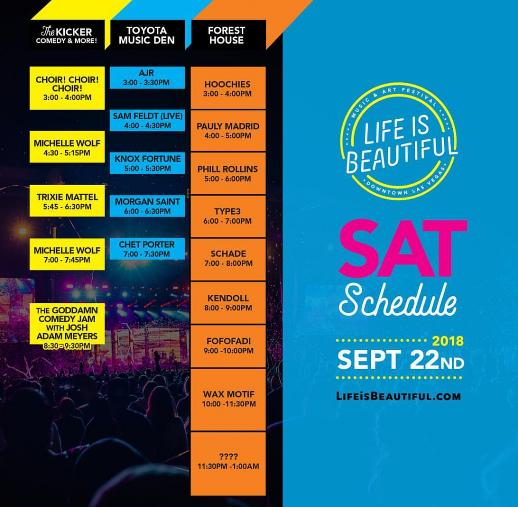 Life is Beautiful - Saturday Set Times 2