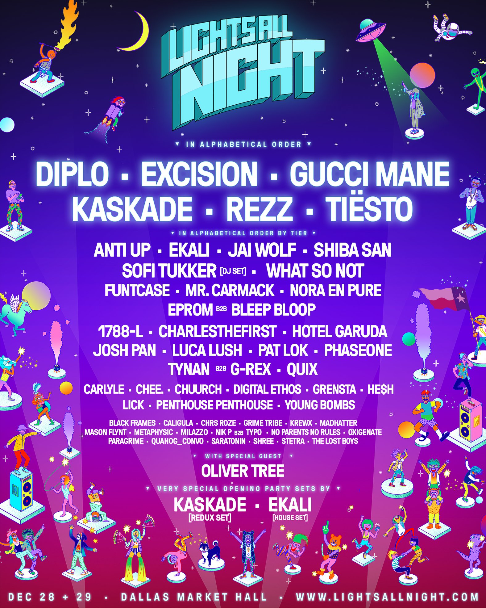 Lights All Night 2018 Full Lineup