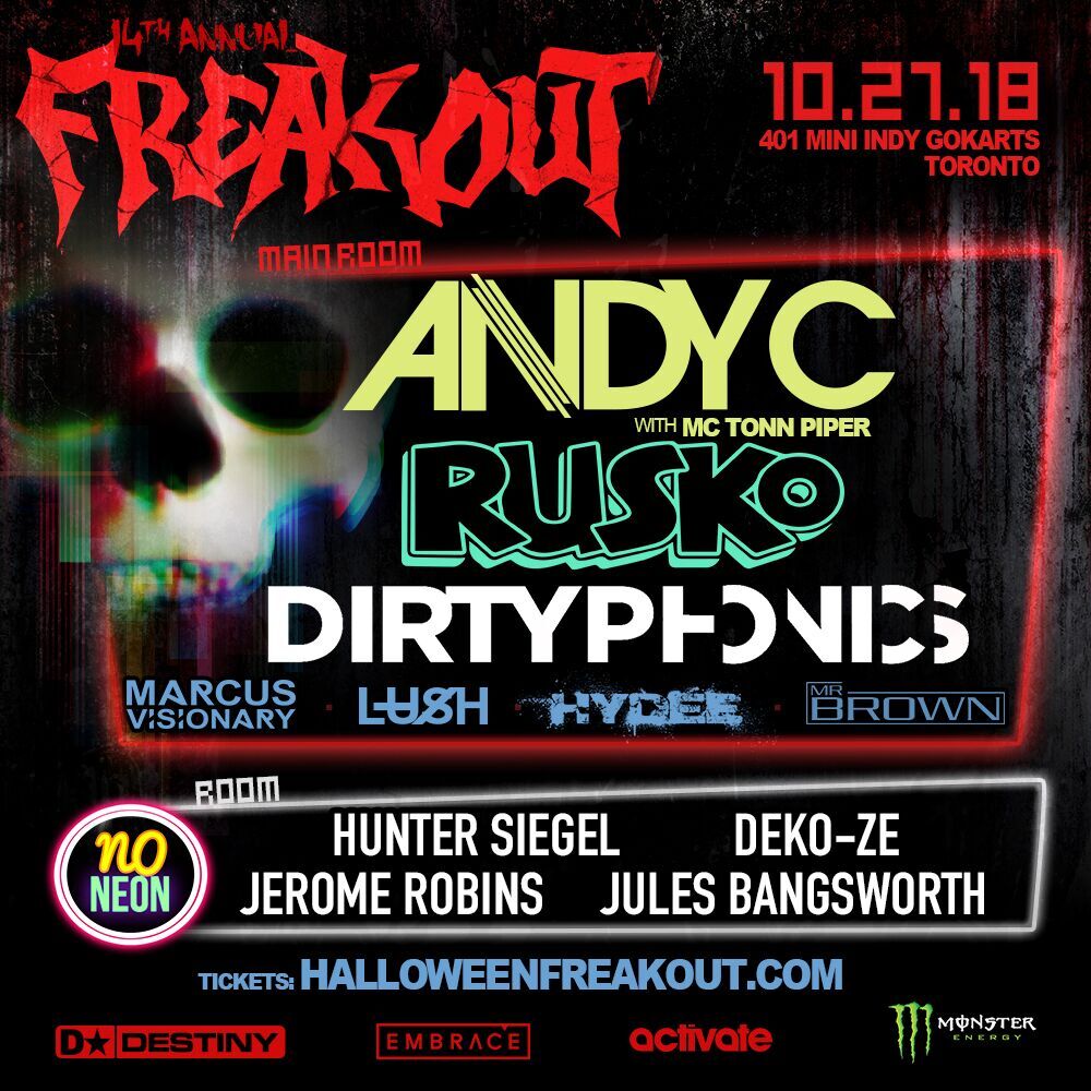 Halloween Freakout 2018 Lineup