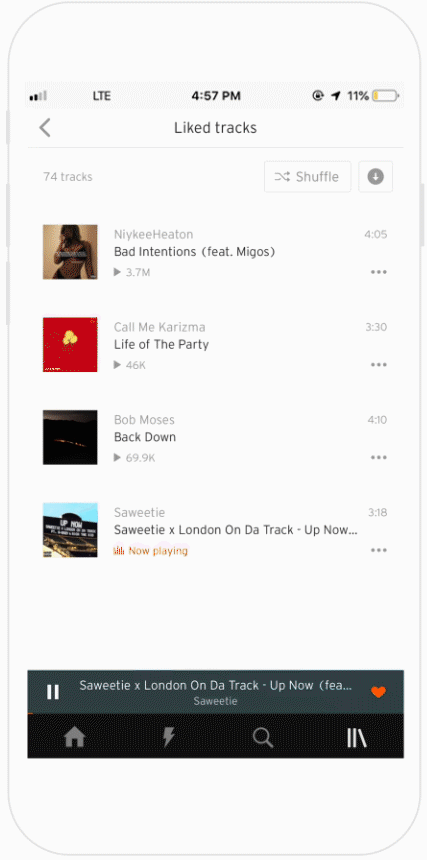 SoundCloud Instagram Integration GIF