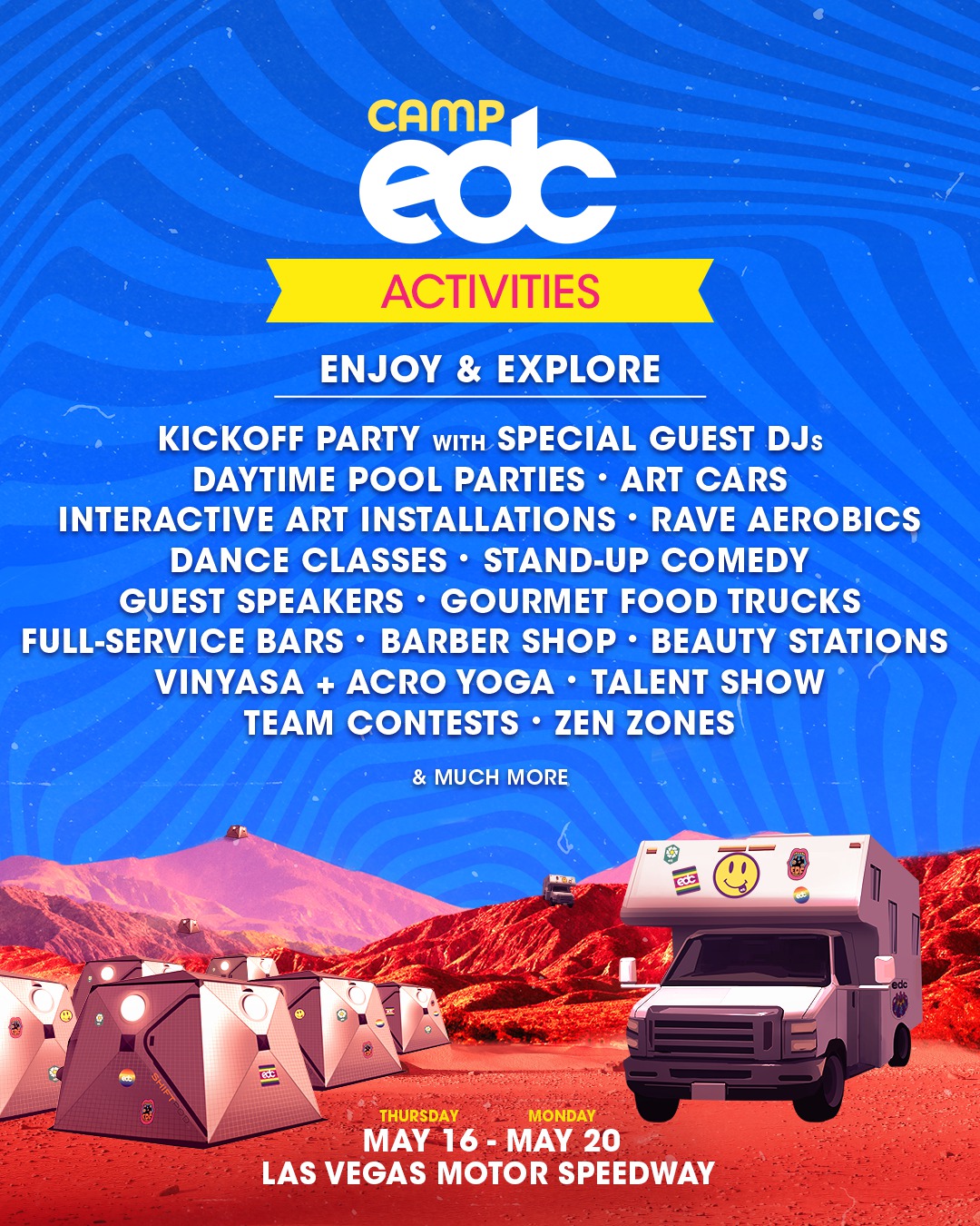 Camp EDC Details Announced for EDC Las Vegas 2019 EDM Identity