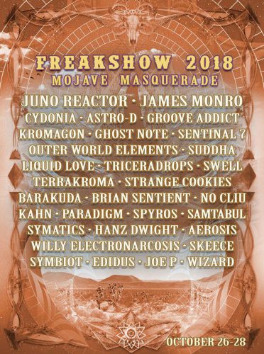 psytribe freakshow 2018 lineup