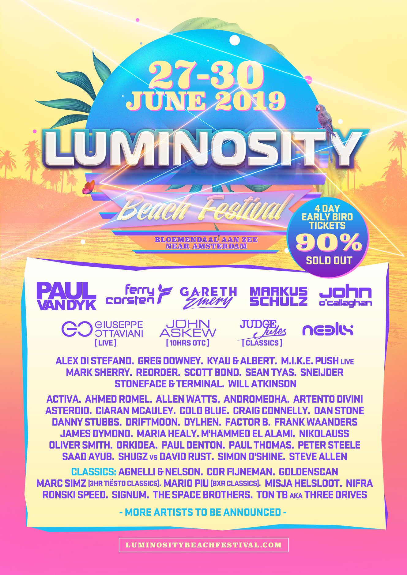 Luminosity Beach Festival 2019 Phase 2 Lineup