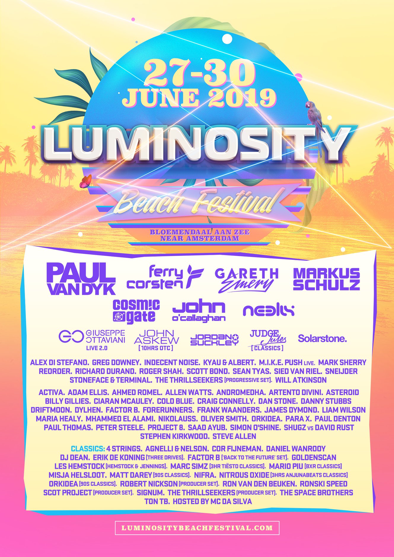 Luminosity Beach Festival 2018 - Full Lineup