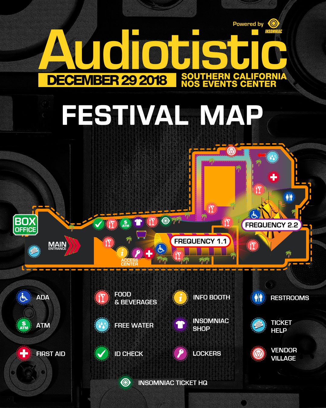Audiotistic SoCal 2018 Festival Map