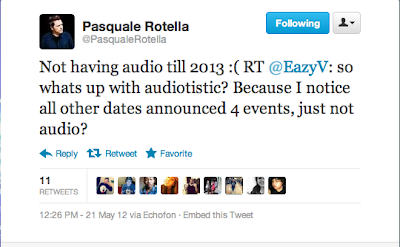 No Audiotistic In 2012 Tweet