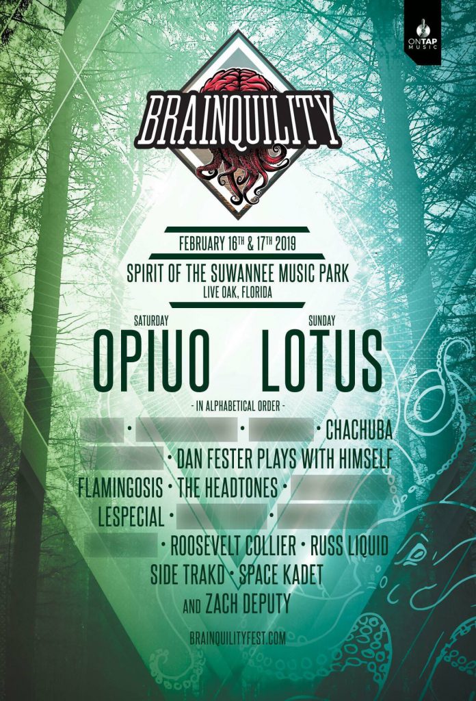 Brainquility Music Festival Phase One Lineup