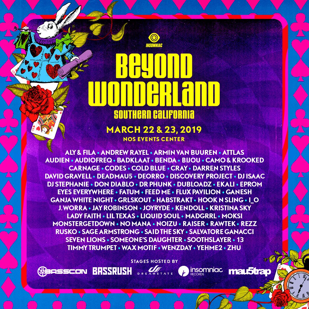 Beyond Wonderland SoCal 2019 Lineup
