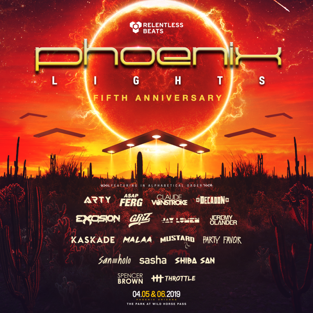 Phoenix Lights 2019 Phase One Lineup
