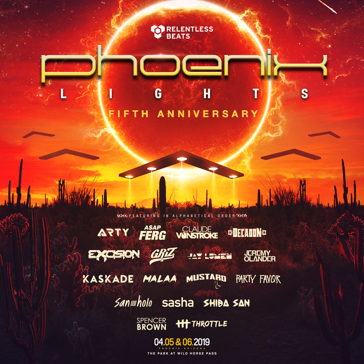 Phoenix Lights 2019 Announces Phase One Lineup, Dates, & More! EDM