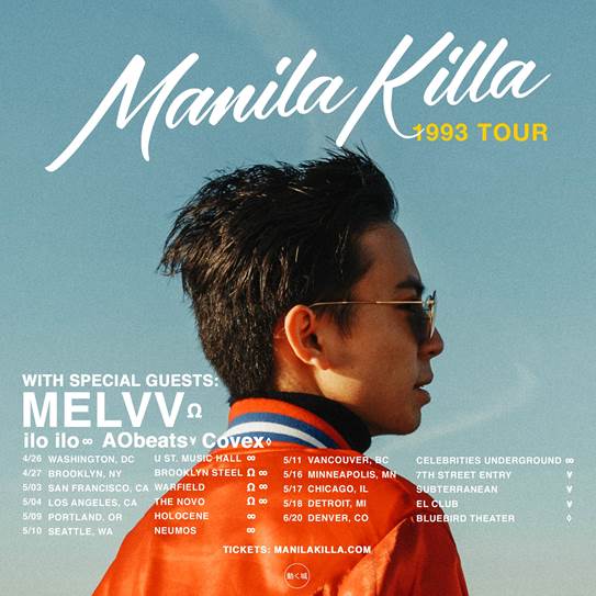 Manila Killa 1993 Tour Flyer