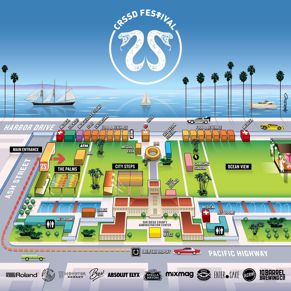 CRSSD Festival Spring 2019 Festival Map