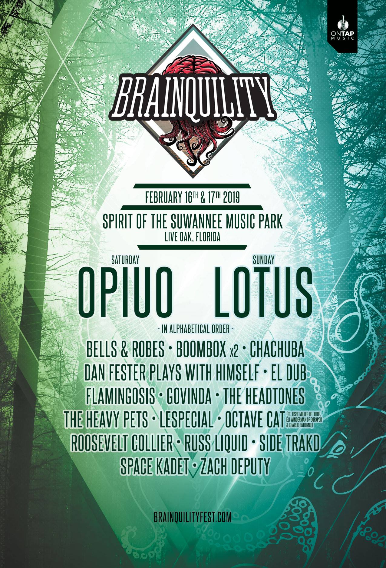 Brainquility Music Festival 2019 Lineup