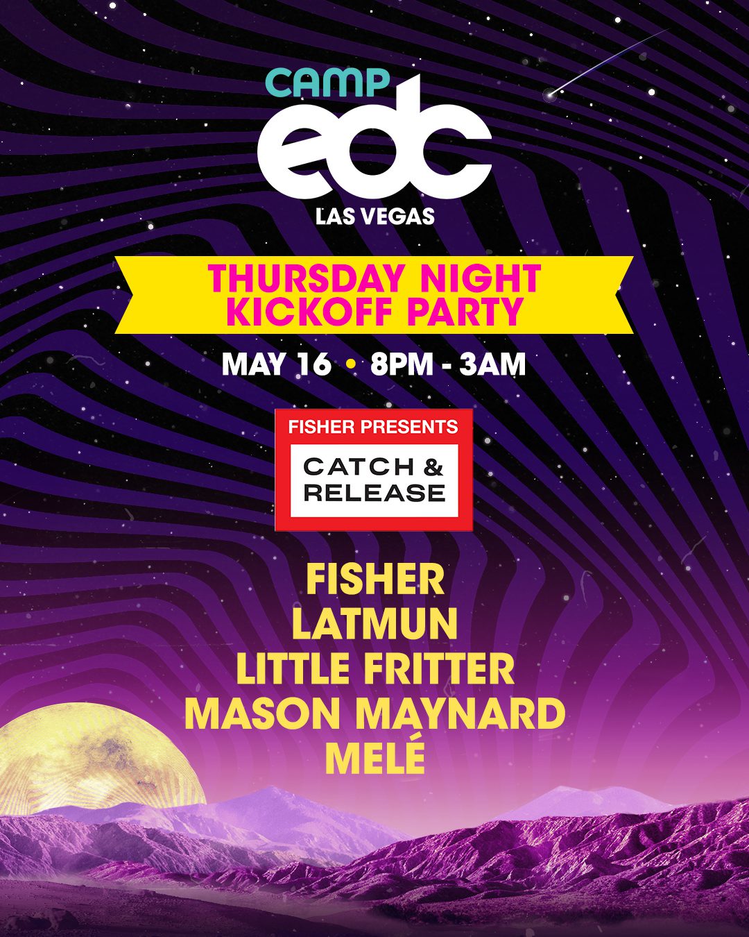 Camp EDC 2019 Thursday Night Kickoff Party Lineup