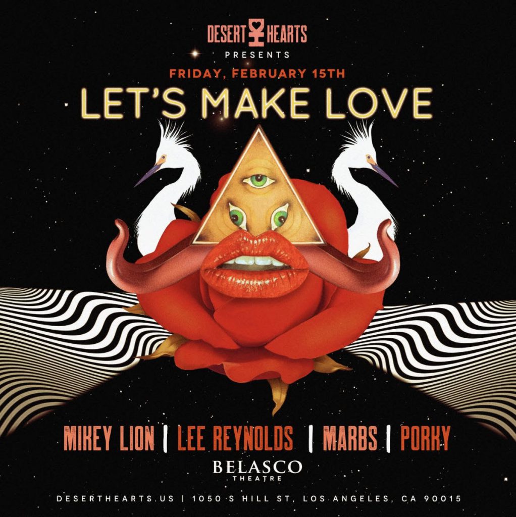 Desert Hearts Let's Make Love Flyer