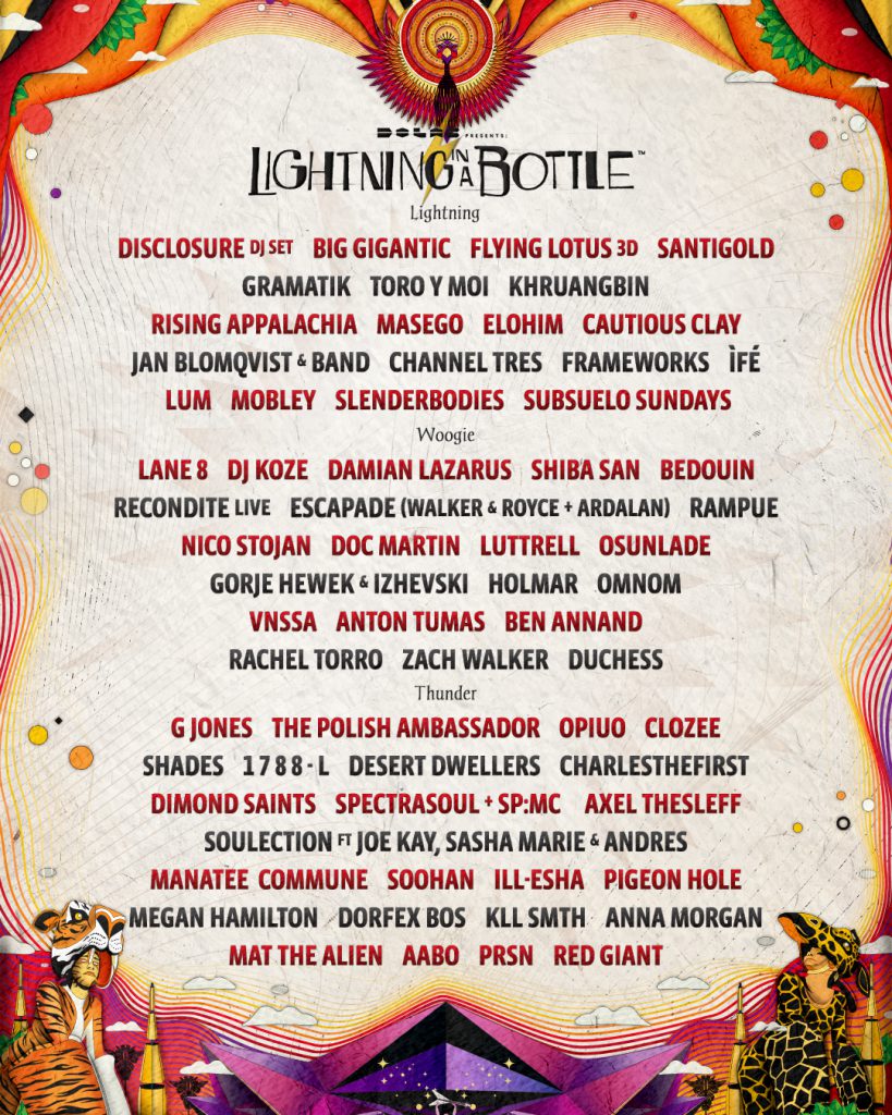 Lightning in a Bottle Unveils Alluring Phase 1 Lineup for 2019 EDM