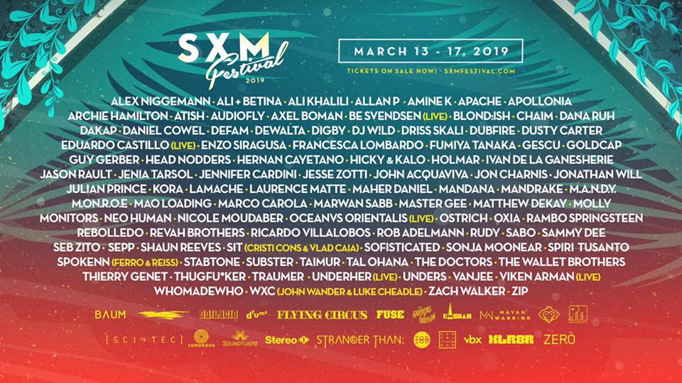 SXM Festival 2019 Lineup