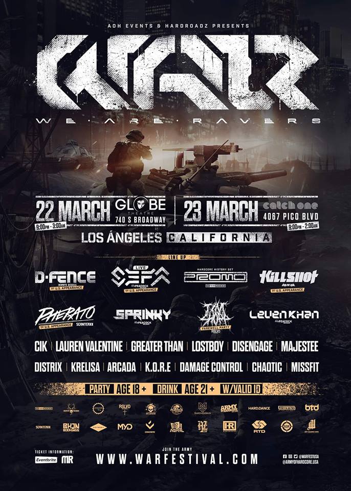 W.A.R. Festival Lineup