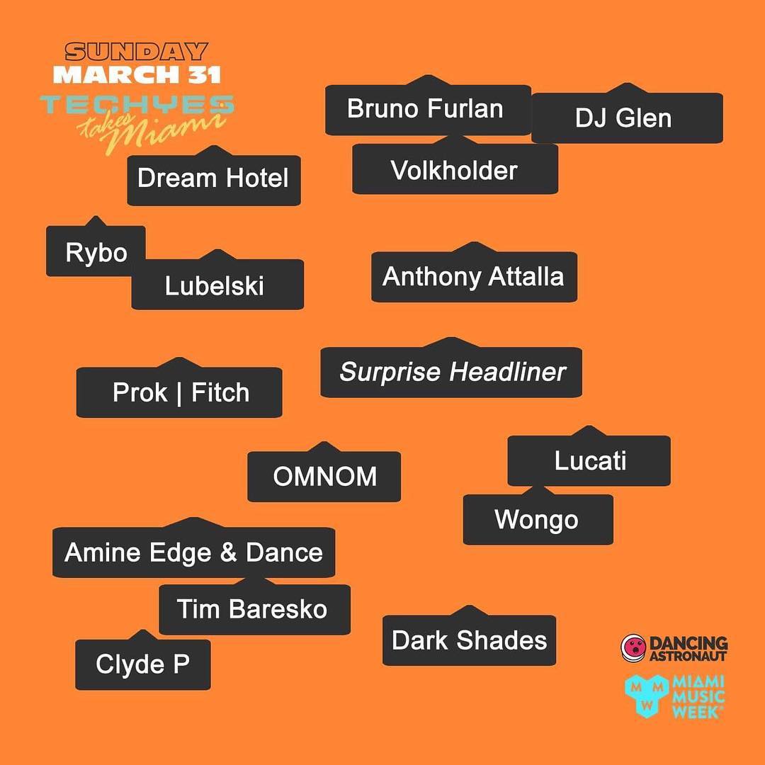 Techyes Takes Miami 2019 Lineup