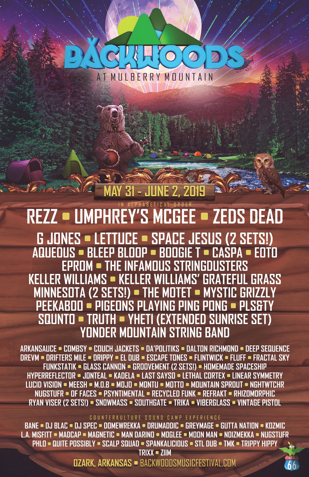 Backwoods 2019 Lineup