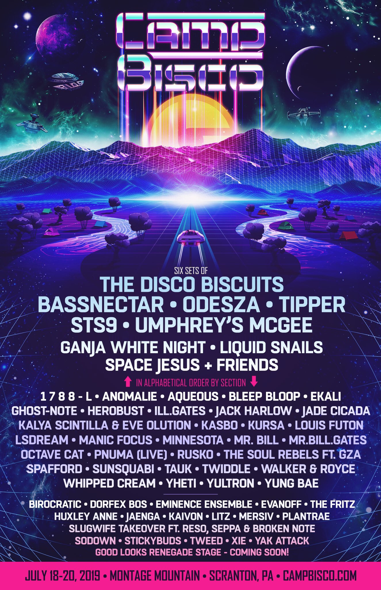 Camp Bisco 2019 Lineup