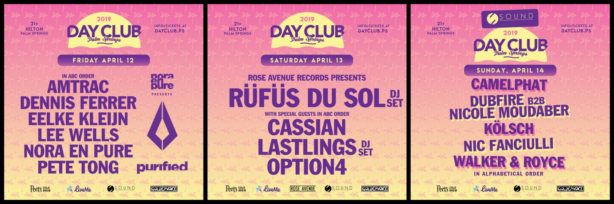 Day Club Palm Springs 2019 Lineup - Weekend 1