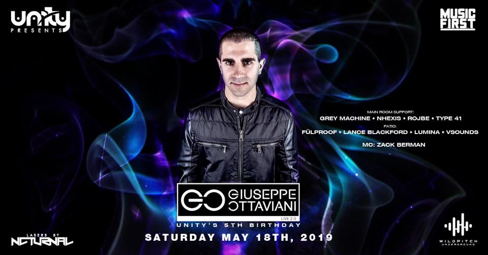 Unity Events 5th Birthday featuring Giuseppe Ottaviani LIVE 2.0