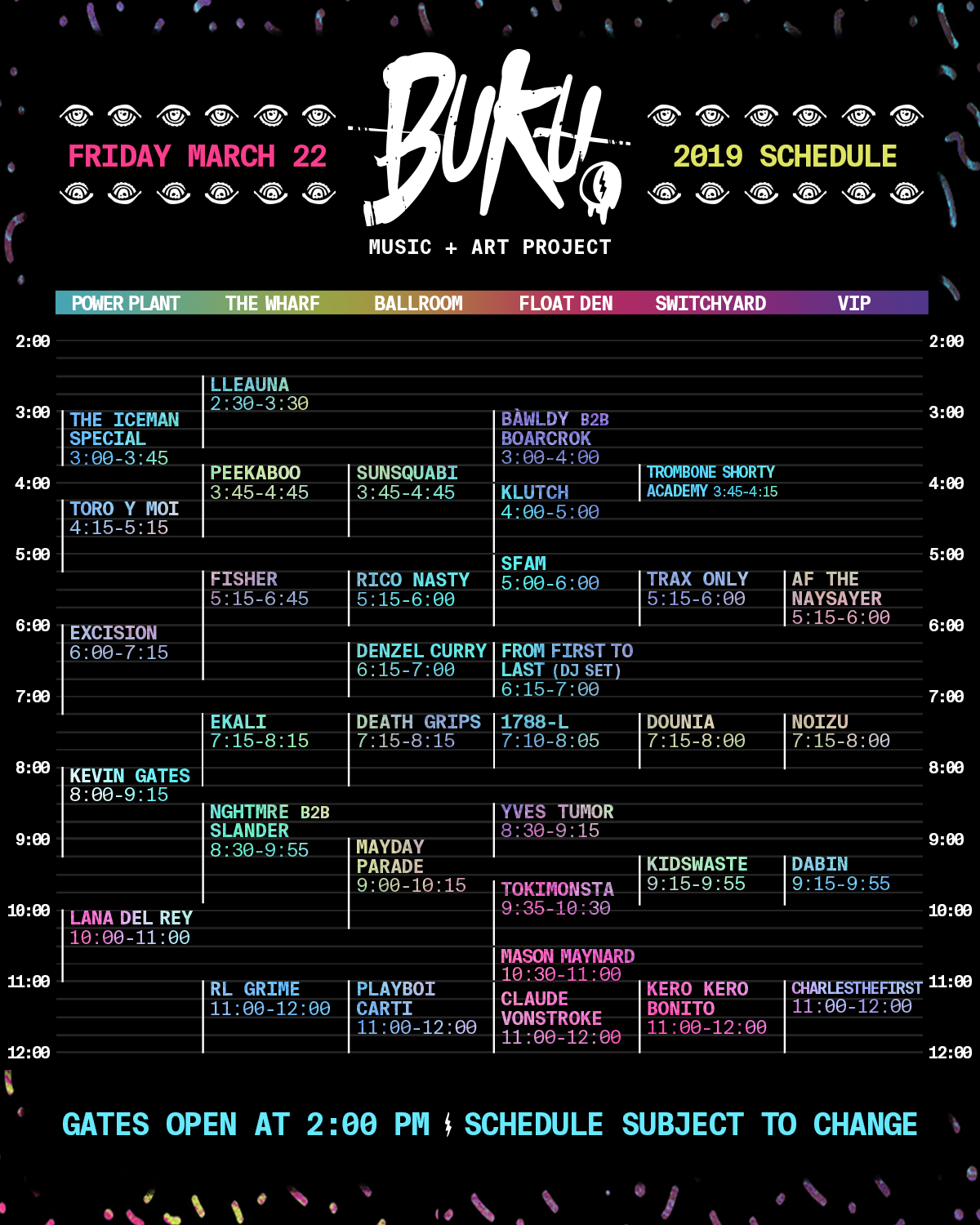 BUKU 2019 Set Times, Festival Map, & More! EDM Identity